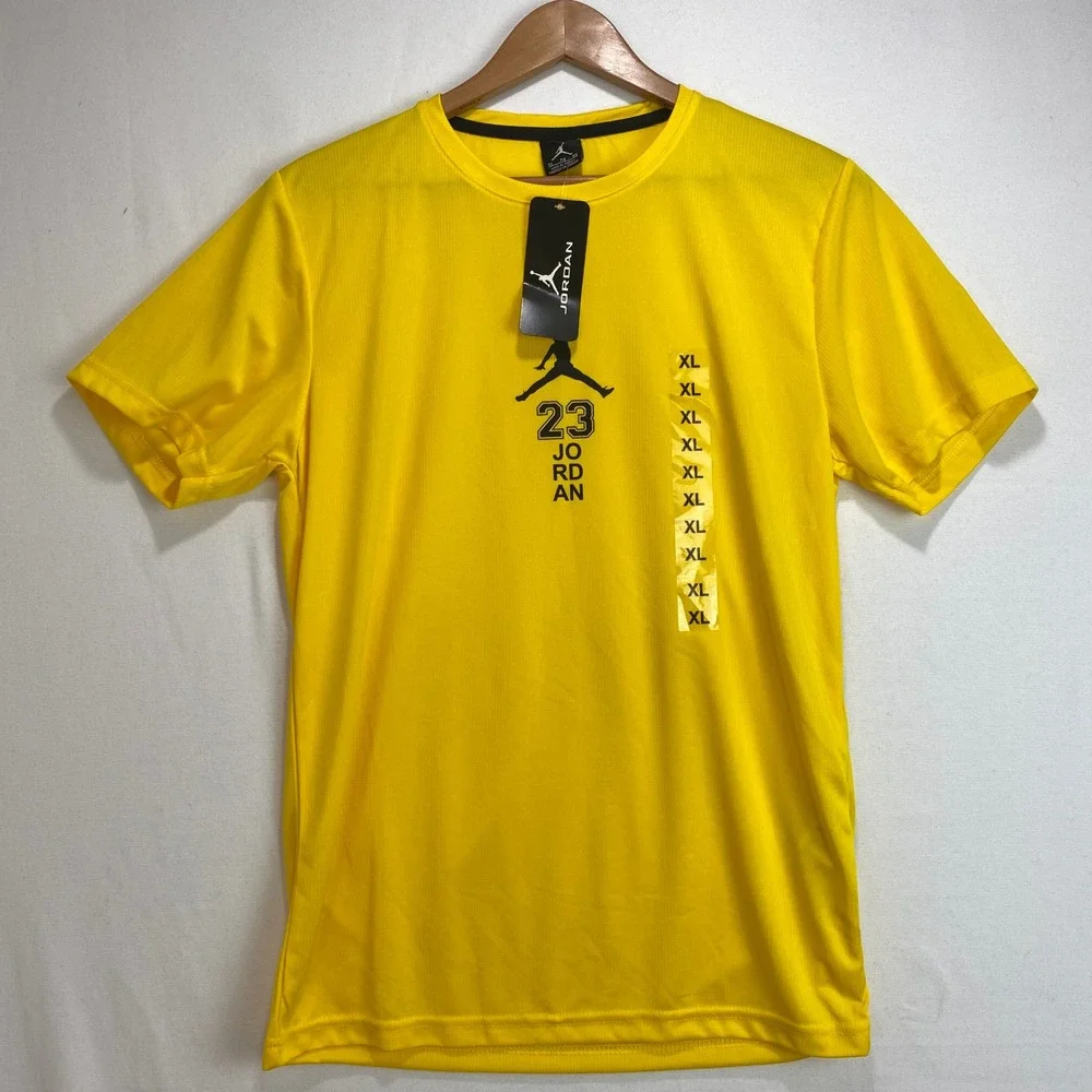 Jordan Mens XL Yellow Jumpman 23 Graphic Short Sleeve Athletic T-Shirt NWT